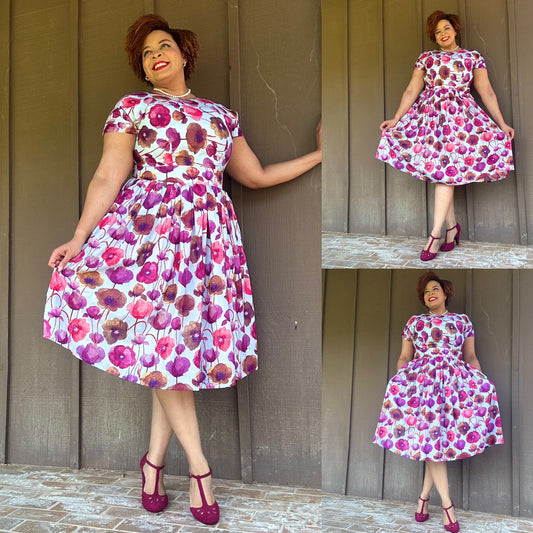 A Journey of Creativity: My Self-Drafted Dress with Italian Cotton