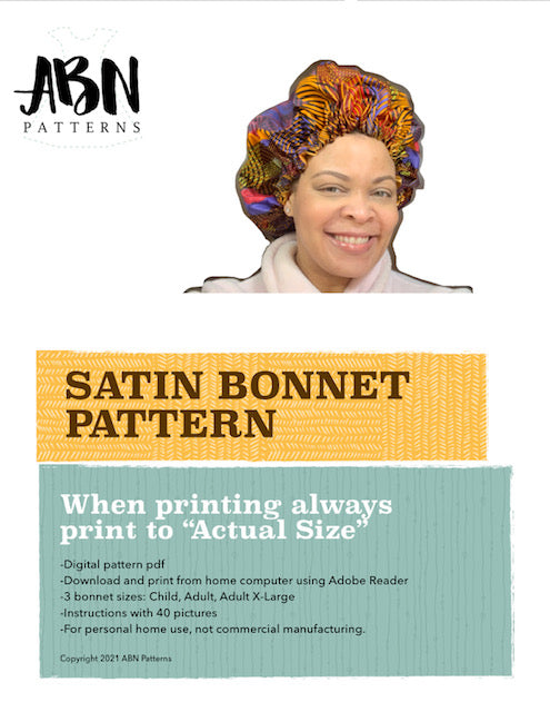 Satin Bonnet Pattern