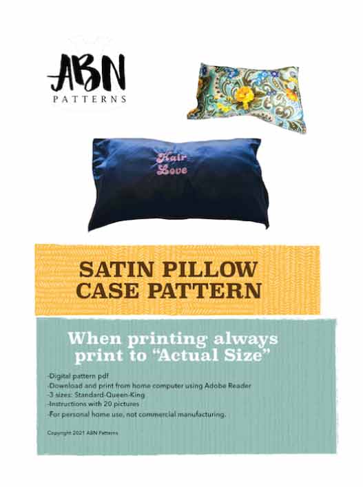 Satin Pillow Sham Digital Pattern